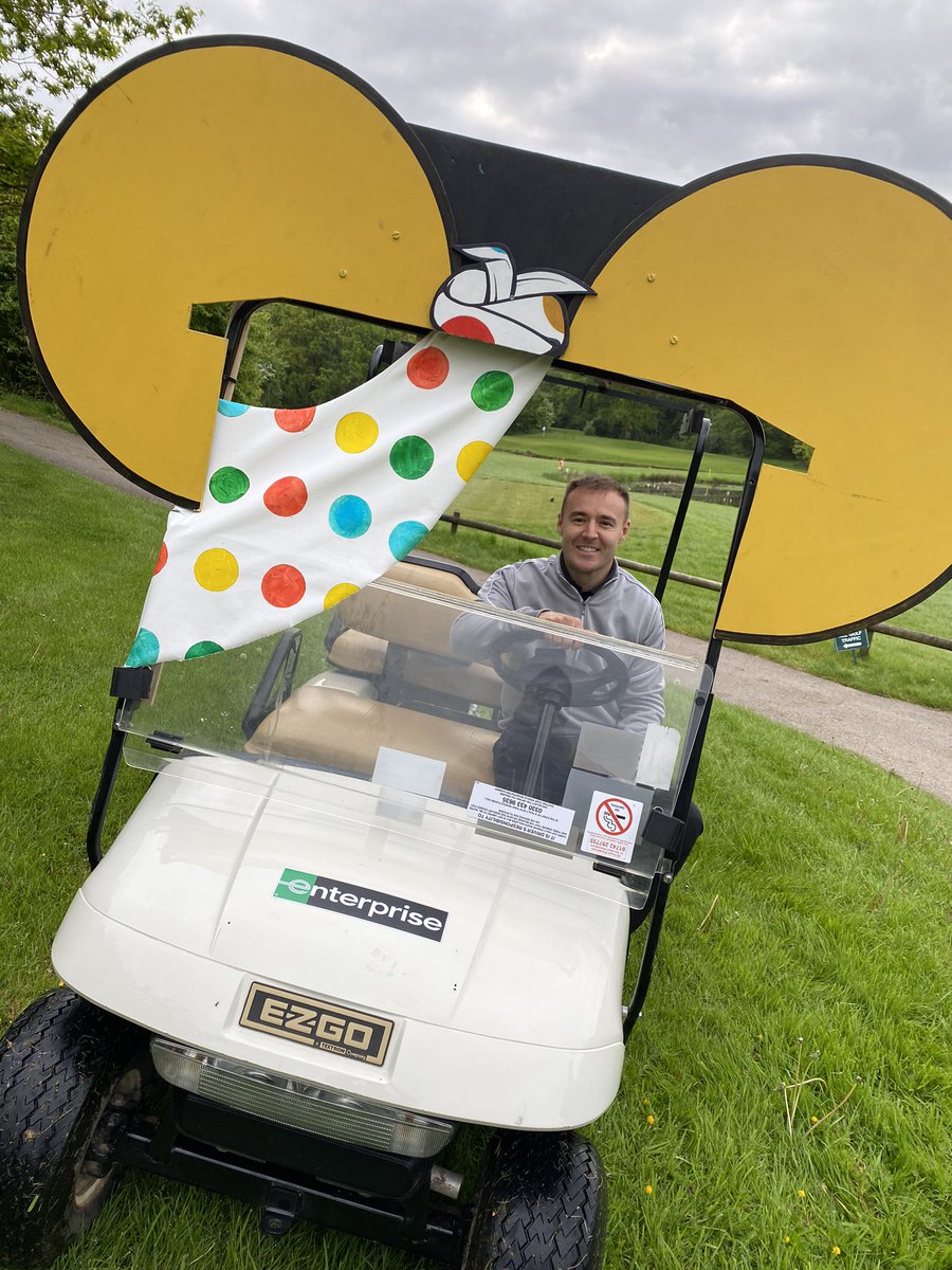 ERACTeamPudsey (@eracteampudsey) on Twitter photo Was great seeing <a href="/alanhalsall/">Alan Halsall</a> out on the course this morning as #Pudsey from <a href="/BBCCiN/">BBC Children in Need</a> was setting up his <a href="/UKEnterprise/">EnterpriseUK</a> golf day. Pudsey even let him sit in his buggy Was great seeing <a href="/alanhalsall/">Alan Halsall</a> out on the course this morning as #Pudsey from <a href="/BBCCiN/">BBC Children in Need</a> was setting up his <a href="/UKEnterprise/">EnterpriseUK</a> golf day. Pudsey even let him sit in his buggy