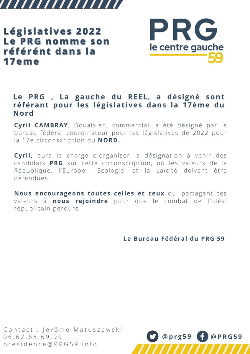 prg59's tweet photo. @lavoixdunord @lobservateur59 @VDNDouai @RadicalDouai @LibHebdo @BFMGrandLille  @FGReportages @ScarpeSensee @cyrilcambray59 
#legislative2020 #douai #lecluse #17eme #REPUBLIQUE #SOLIDAIRE #LAIQUE https://t.co/FzcJJ2yGkb