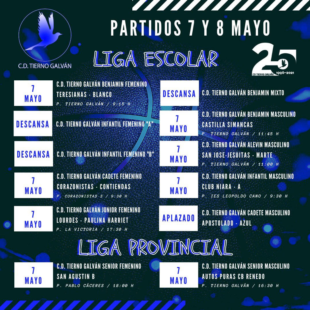 Nueva jornada para nuestros equipos. Mucha suerte a todos!!!