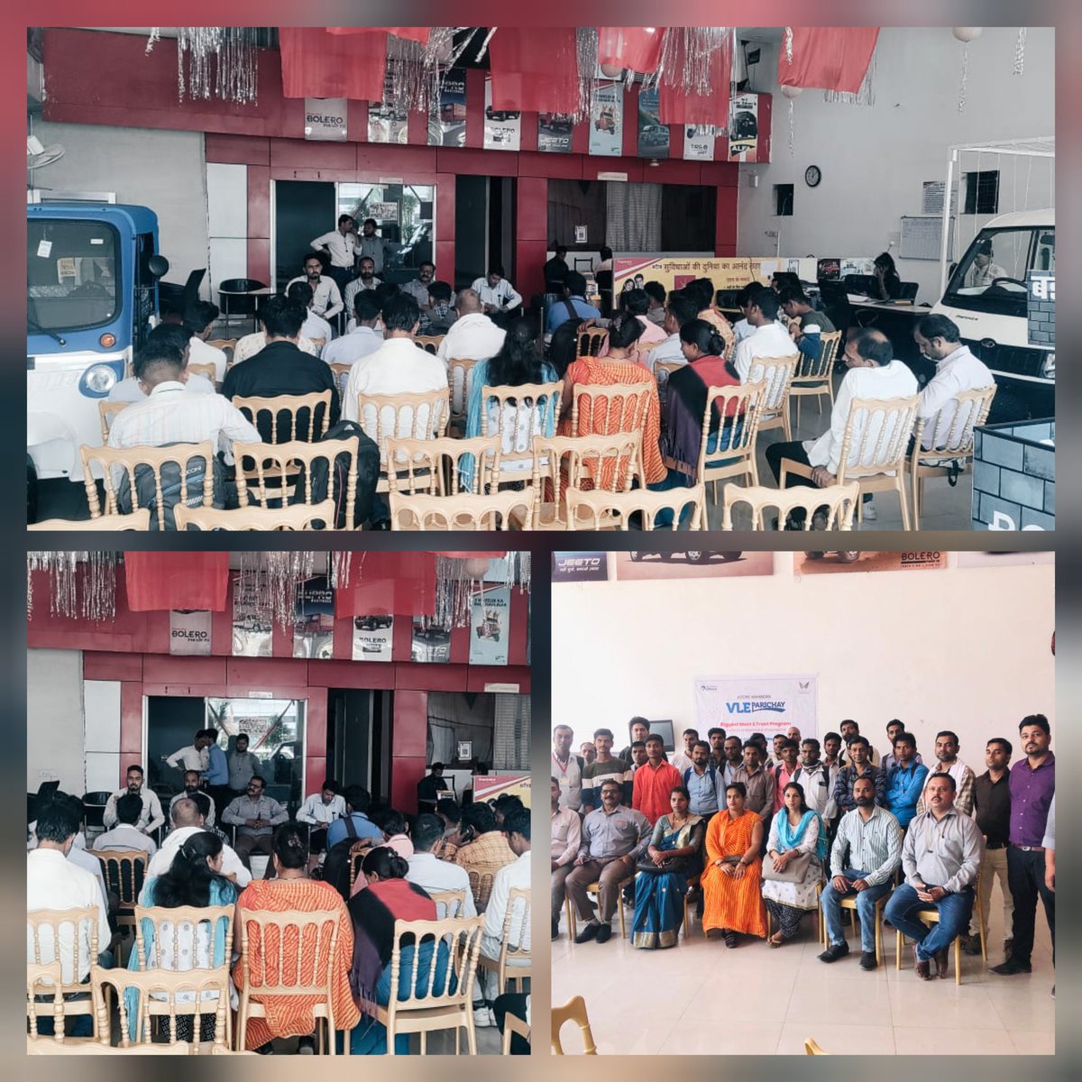 avanish78's tweet photo. CSC Grameen e-Store Mahindra Parichay-VLEs'Meet at Chindwara @dintya15 @ceo_csc @CSCeStore #MahindraParichay #MahindraSUV #CSC https://t.co/HJD3pECyJ5