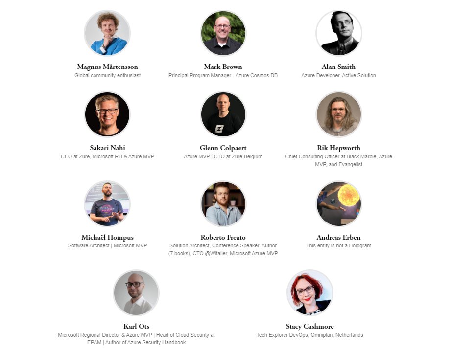 Today is the last day of the iglooconf.fi May Day sale. You can still get your ticket at a vastly reduced price and get to see some of the top names of the #Azure scene LIVE. What better way to spend your training budgets for the year? I can't think of any myself 🤔