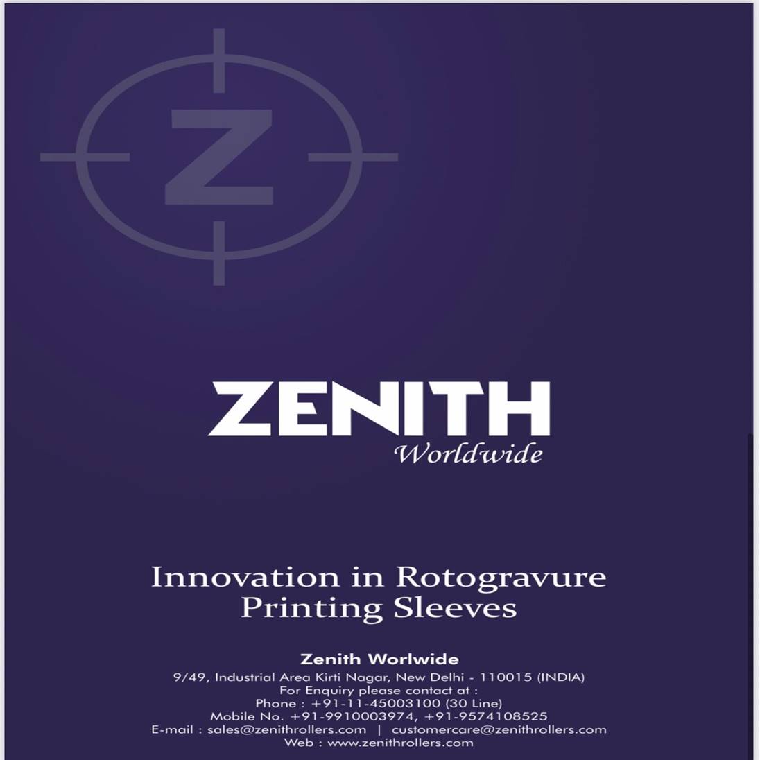 ZENITHROLLERS's tweet photo. After successful trials, Zenith introduces Rotogravure Printing Sleeves in technical partnership with an Italian company.
To know more, visit us at the PaperEx Show, 2022
Hall no-10
Stand No– F-02
India Expo Centre, Greater Noida
.
.
.
#zenith #papermill #pulpandpaper #innovation https://t.co/DYVwqwuzIN