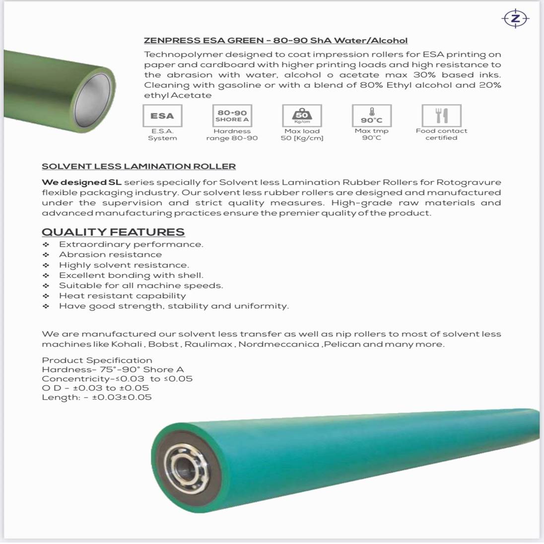 ZENITHROLLERS's tweet photo. After successful trials, Zenith introduces Rotogravure Printing Sleeves in technical partnership with an Italian company.
To know more, visit us at the PaperEx Show, 2022
Hall no-10
Stand No– F-02
India Expo Centre, Greater Noida
.
.
.
#zenith #papermill #pulpandpaper #innovation https://t.co/DYVwqwuzIN