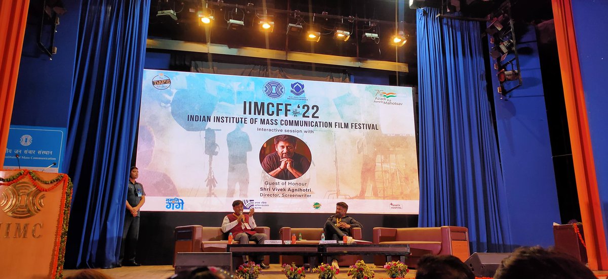DivyaSuryawanc's tweet photo. Glad to hear "Vivek Agnihotri Ji" today at IIMC.
#tashkantfiles
#kashmirfiles
And waiting for #delhifiles in 2024. https://t.co/t2BpJ7XZkx