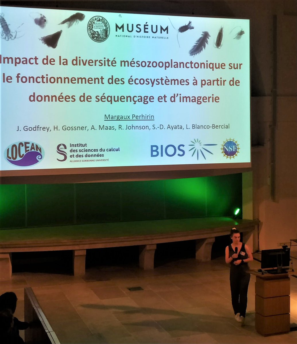 MargauxPerhirin's tweet photo. Yesterday, I presented some results from analyses I'm currently doing, during my M2 internship at @locean_ipsl, on mesozooplankton imaging and molecular data from @BatsBermuda @BIOSstation. Thank you #CJCM @Le_Museum! https://t.co/q0TammuS94