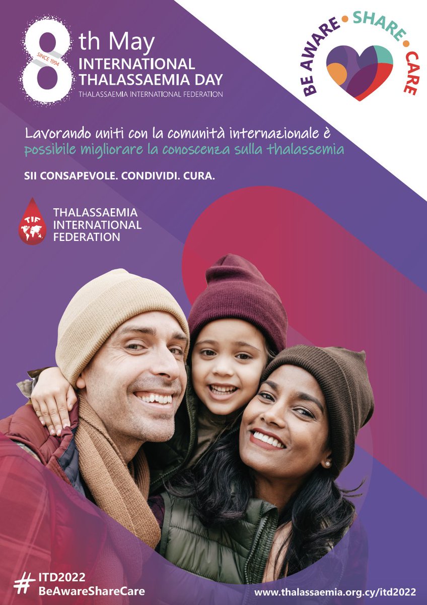 L'8 maggio spazio alla sensibilizzazione sulla talassemia e su quanto il dono sia importante per chi soffre di questa patologia
buonsangue.net/diario/l8-magg…