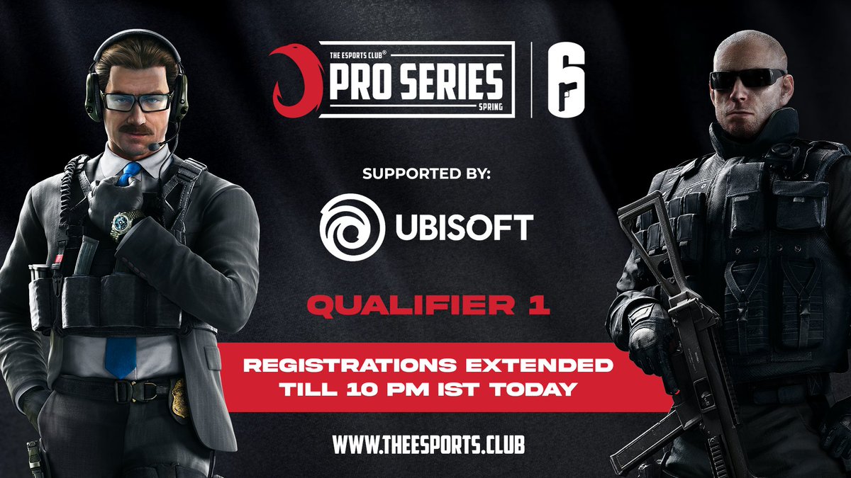 TheEsportsClub1's tweet photo. Registrations for the TEC Pro Series Spring supported by Ubisoft on the way to SA Nationals have been extended till tonight! 

🪖 Gather your operators and sign up now - https://t.co/sFEzN8aY75

@R6esportsSA
#ubisoft #RainbowSixSiege #R6SAN #TheEsportsClub #tech https://t.co/MN15p4yQrZ