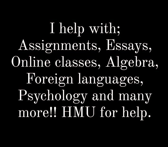 <a href="/KGoodcode/">GRADEPOINT</a> Hello and Welcome: I will;
♻write your essays
♻write your thesis and dissertations
♻proofread &amp;edit your thesis and dissertations
♻suggest research topics
♻handle your online classes
♻do your online quizzes
DM, <a href="/KGoodcode/">GRADEPOINT</a>