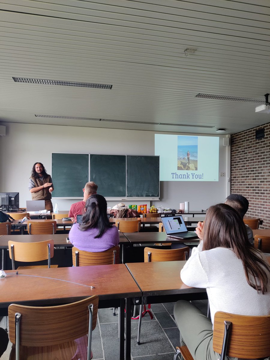 InesAdriaens's tweet photo. Great start 👌🏼👌🏼of our team-building weekend at Livestock Technology @KUL_LT kicked off by José sharing his experiences from a fruitful research stay @INRAE_France in Montpellier and Yifan on data visualisation (interfacing between science and art!) https://t.co/rd33W8o0XV