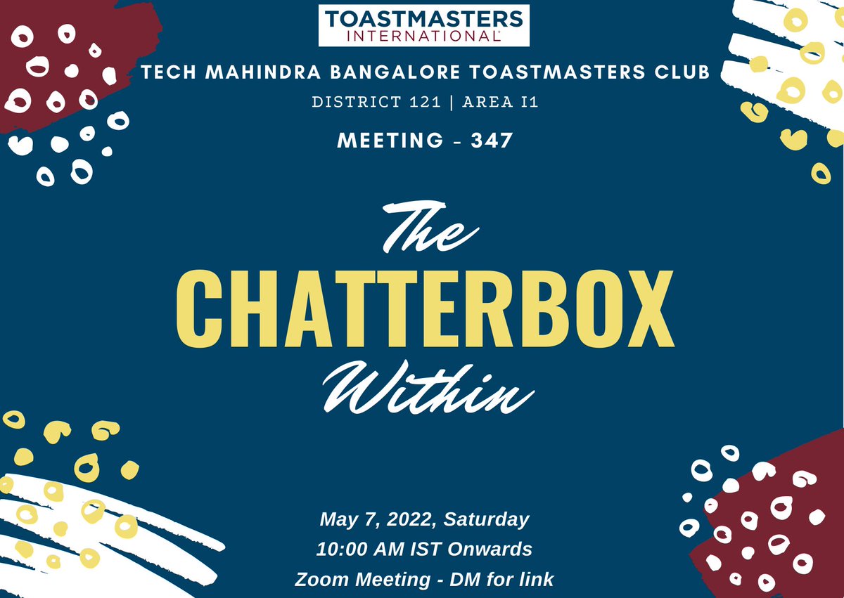 TechMahindra Bangalore Toastmasters Club tweet media