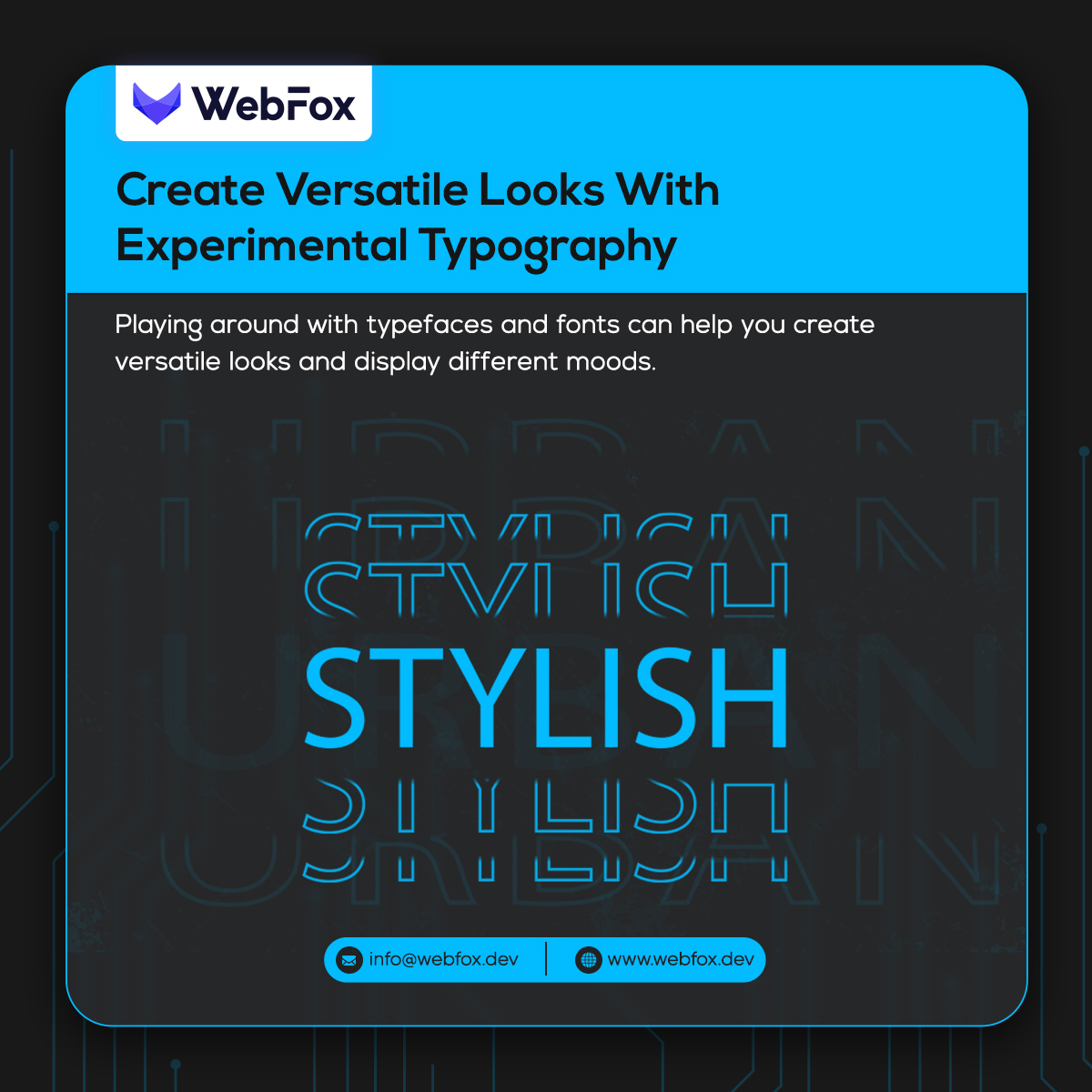 WebFoxx's tweet image. User expectations change with time and online trends lead to changes in UI/UX design standards to cater to the changing expectations of the users to offer an excellent user experience.
#UXWebDesign #UXWebsiteDevelopment #UIdesign #UXdesign  #USA #Canada #UAE