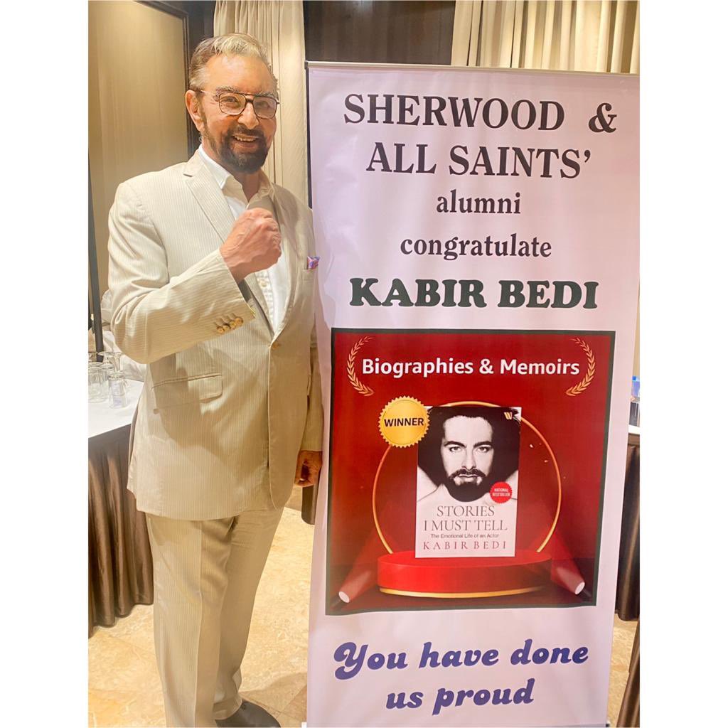 iKabirBedi's tweet photo. Thanks Alumni of Sherwood and All Saints for honouring me. Deeply grateful to all of you. 
🙏🙏🙏
@oldsherwoodians https://t.co/56HgM4mEM9