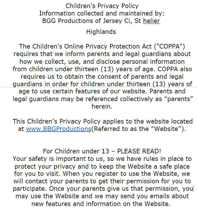 HCICT_BenG's tweet photo. What are your guys thoughts on our company's new and improved under 13's private policy 
#safety #code #programming https://t.co/6uAUFWqAcJ