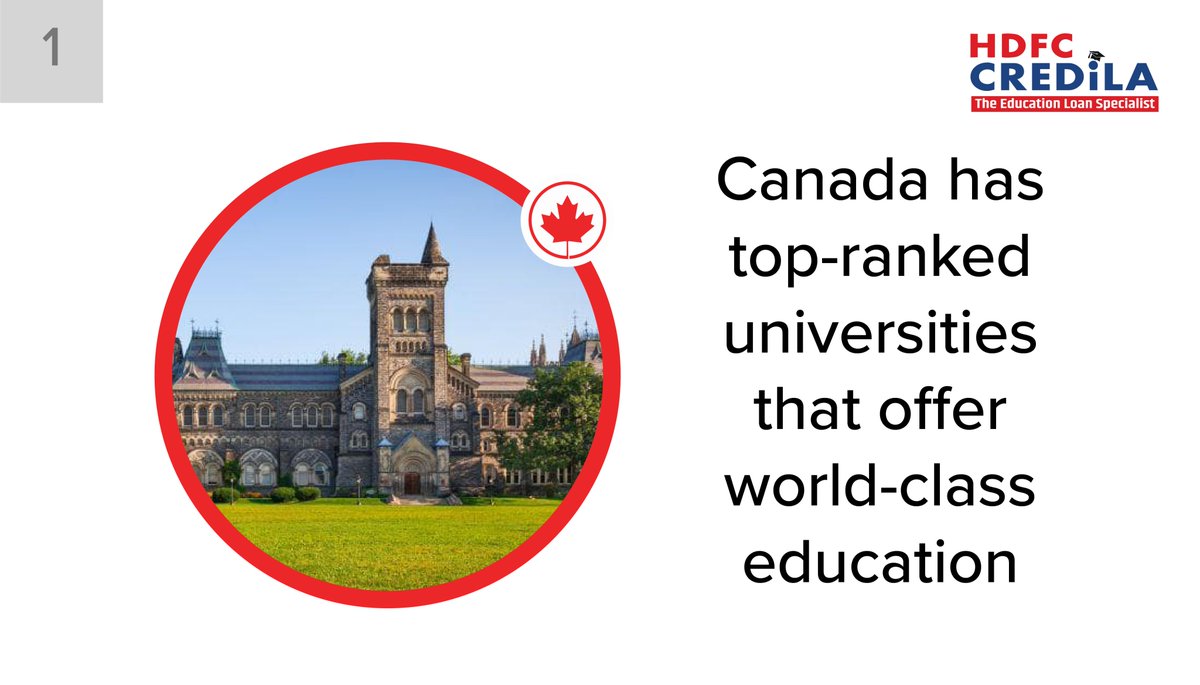 CredilaFinserv's tweet photo. Prepare for an exciting new future as a student in Canada, with an #educationloan from @HDFCCredila to help you on your student journey. Visit us at https://t.co/eUTbV9zrK4 to get started today. Secured loans starting at 8%. 
*T&amp;C Apply 
#HDFCCredila #StudyinCanada #MSinCanada https://t.co/fCFJf8mw3l