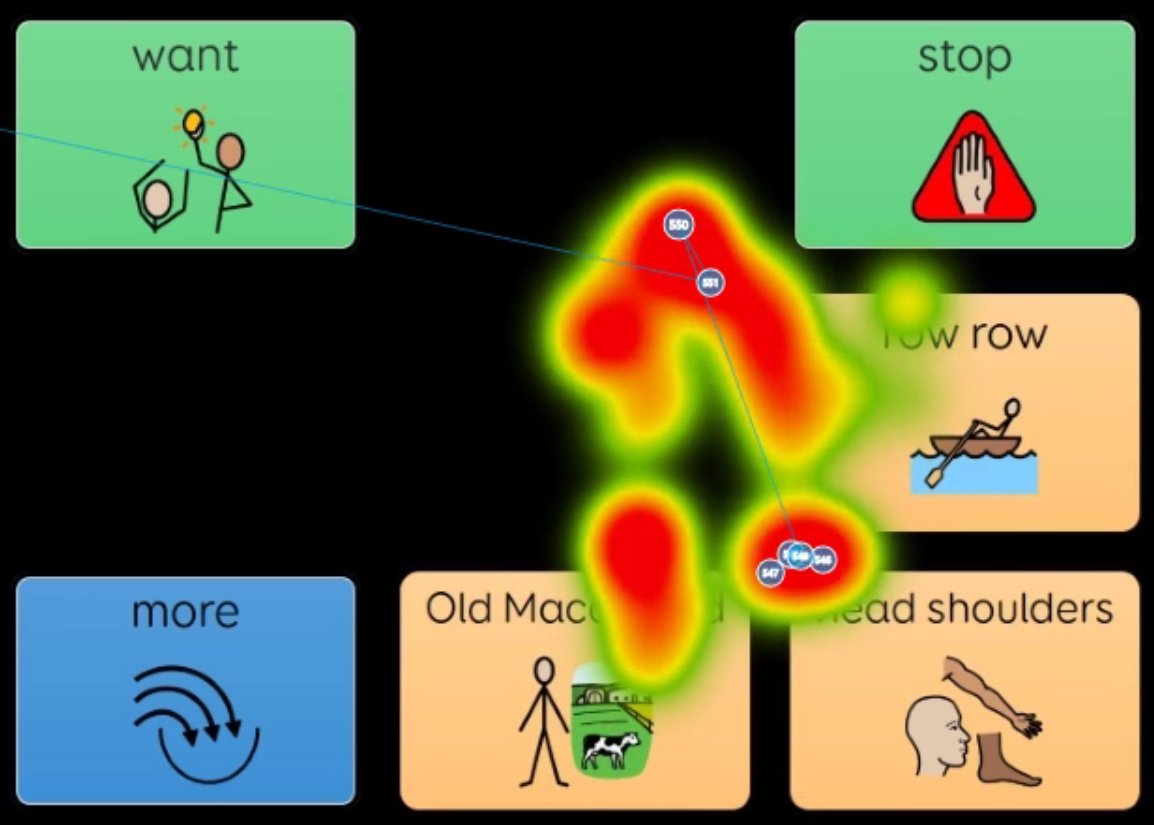 DangerOT's tweet photo. One of the most difficult parts of my job is listening back to my own truly awful singing when analysing eye movement recordings using Gaze Trace (@TobiiDynavox) or Sensory EyeFX (@sensoryguru). #EyeGaze #AssistiveTechnology @Childrens_Trust @ThinkSmartbox #SuperCoreLearning https://t.co/8E3tbhnXJo
