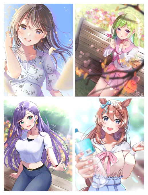 #GWはフォロワーさんが増えるらしい 
可愛い清楚な女の子を描いています🌼 
