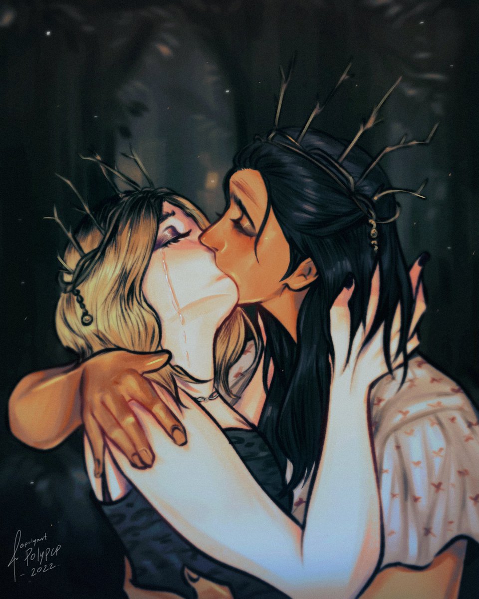 Polyart_PCP's tweet photo. #lottienat : the doomcoming queens

🐝 based on this fic : Will You Go To Doomcoming With Me? by batswidow
- https://t.co/VbabEEKfQB

#yellowjackets 

(heyyy this for you two @antIerqueen @lotscatorccio ✨) https://t.co/CHBfFkCtjs