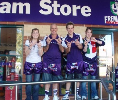 Simon_Dekker's tweet photo. 2008 derby, 2010 final vs hawthorn and 2017 last ever game at Subiaco oval #foreverfreo https://t.co/gqhEtvMemb