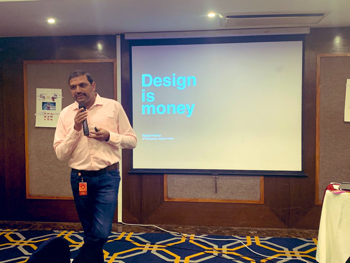 Session: Design is money by Rakesh Mishra, VP at Target Marketing  
<a href="/lathika_pai/">Lathika Pai</a> <a href="/shnoyanju/">Anju Shenoy</a> <a href="/Imsavvysingh/">Savita Singh</a> <a href="/ighose/">Irina Ghose</a>