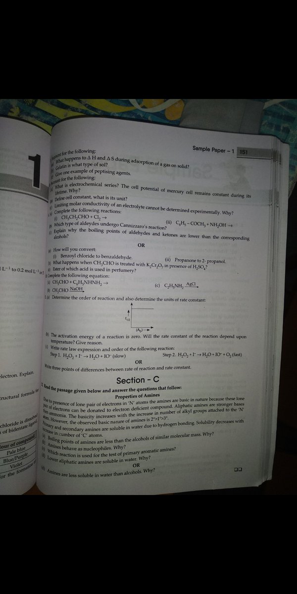 Alok_9311's tweet photo. There are some pics of oswaal sample papers which are provided by my school staff there are many mistakes in it and tomorrow is my chemistry exam. They are just playing with student's future @oswaal_books @Minister_Edu 
#cbseterm2 https://t.co/BR3TT33ueA