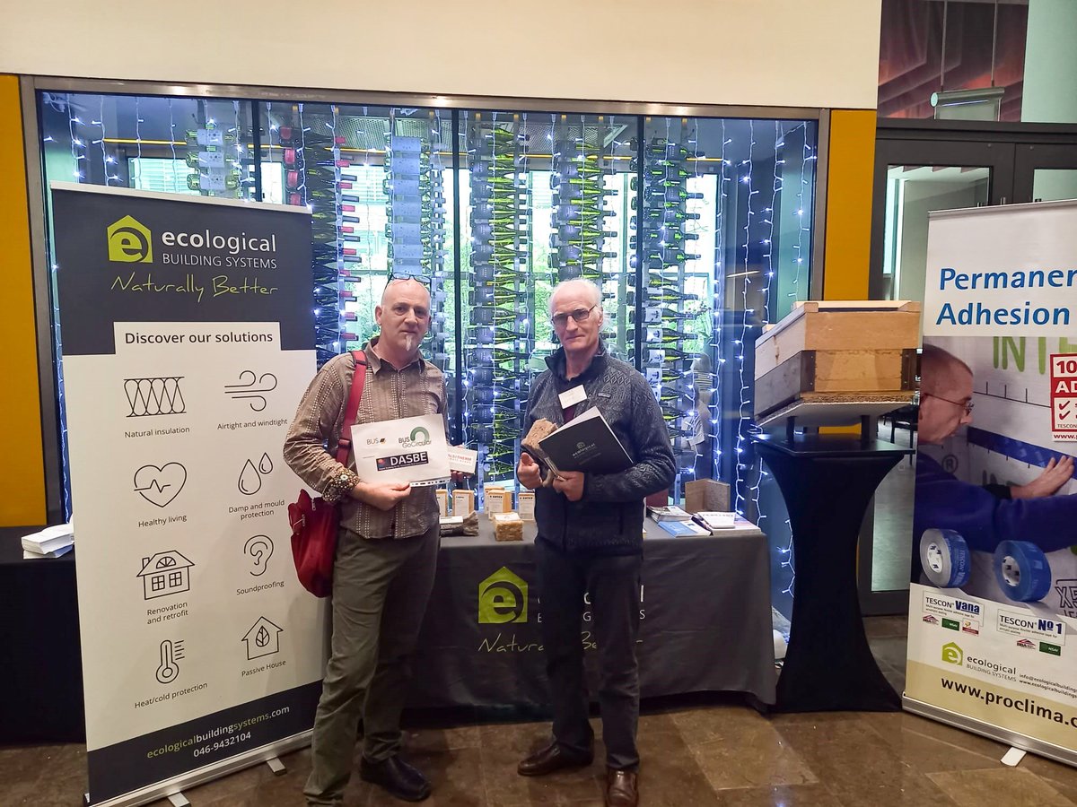 ecologicalbuild's tweet photo. Great to see some familiar faces @IrishGBC #BuildGreenNow22! There have been some engaging speeches so far on decarbonising the #builtenvironment in Ireland. #BuildingLife #ZeroCarbonConference https://t.co/YMANaMnPCO
