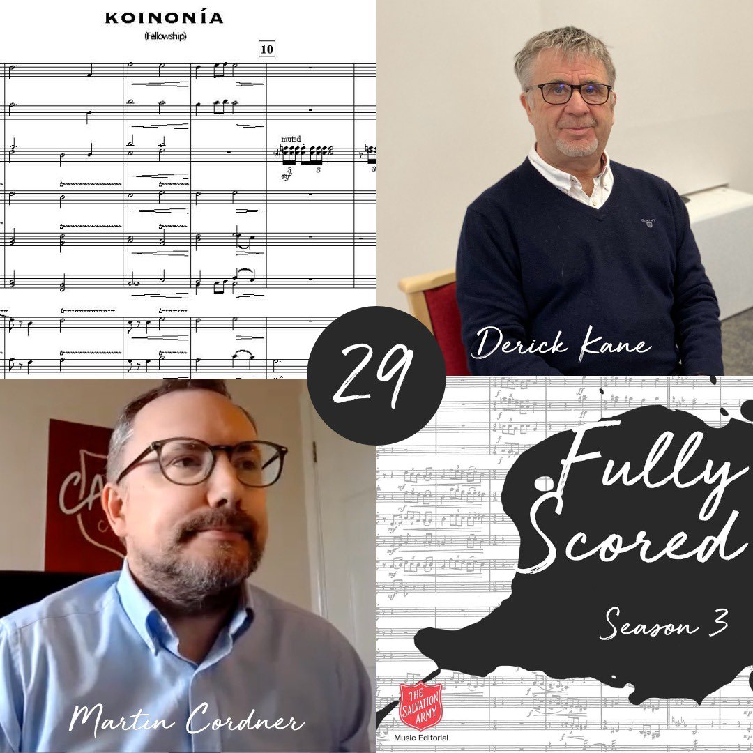 FullyScored's tweet image. Brand new episode of Fully Scored released today!
Listen to hear Derick Kane speak about his life, faith and 42 years of service in @theisb1891 
Also in this episode Major Martin Cordner joins to speak about his new major work for Brass Band ‘Koinonia’. 

play.acast.com/s/5e78987fad09…