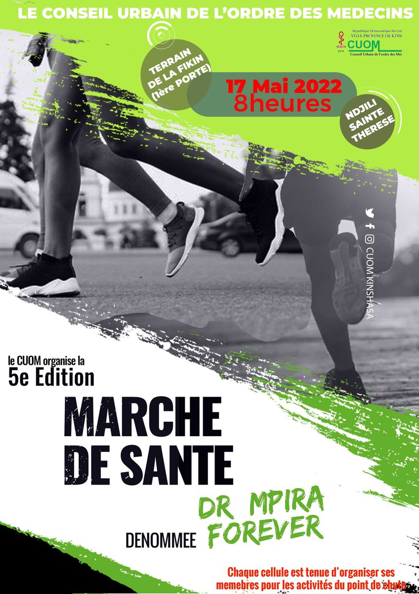 cuomkinshasa's tweet photo. La marché de santé dénommée #DR_MPIRA_FOREVER
👣👣👣👣👣 Point de depart  du terrain de la #Fikin 
⛪⛪⛪⛪pour chuter à l'espace deux saisons à ndjili #saintetherese
@FellyMbla3 @dr_ntambue #cuomkinshasa 
#cnom https://t.co/gw4KHRlDJs