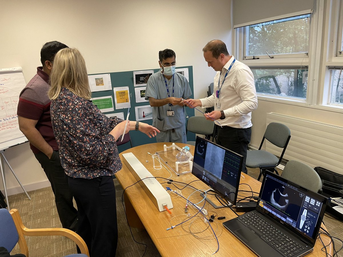 DrGDhillon's tweet photo. Thanks to Nick Paine & Keri Carlow from Baylis for transeptal simulation training at St Georges. Good to try out their transeptal rf needle and sheath. #baylis https://t.co/p5PFjJ9FZF