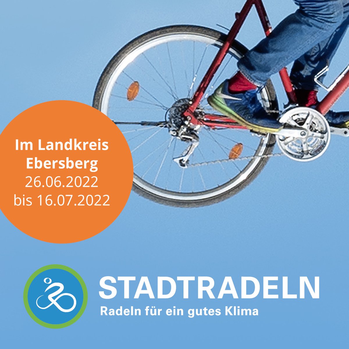 KreisEbersberg's tweet photo. Am 26. Juni startet das Stadtradeln 2022 im Landkreis Ebersberg. Anmelden können Sie sich bereits jetzt unter: https://t.co/7fN6vVDNYU https://t.co/3zXvXySDpX