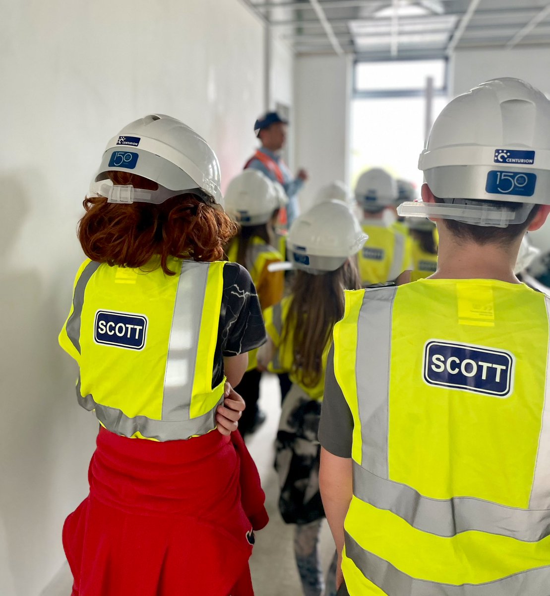 AndrewScottLtd's tweet photo. Another exciting site visit for the Ysgol Gynradd Gymraeg Aberdâr ‘New Build Committee’ yesterday to see how works have progressed.  

Plenty of questions about the build and the what they can expect to see when they visit again at the end of the month! 

@RCTCouncil @sewscap https://t.co/E1Ky1mgLmK