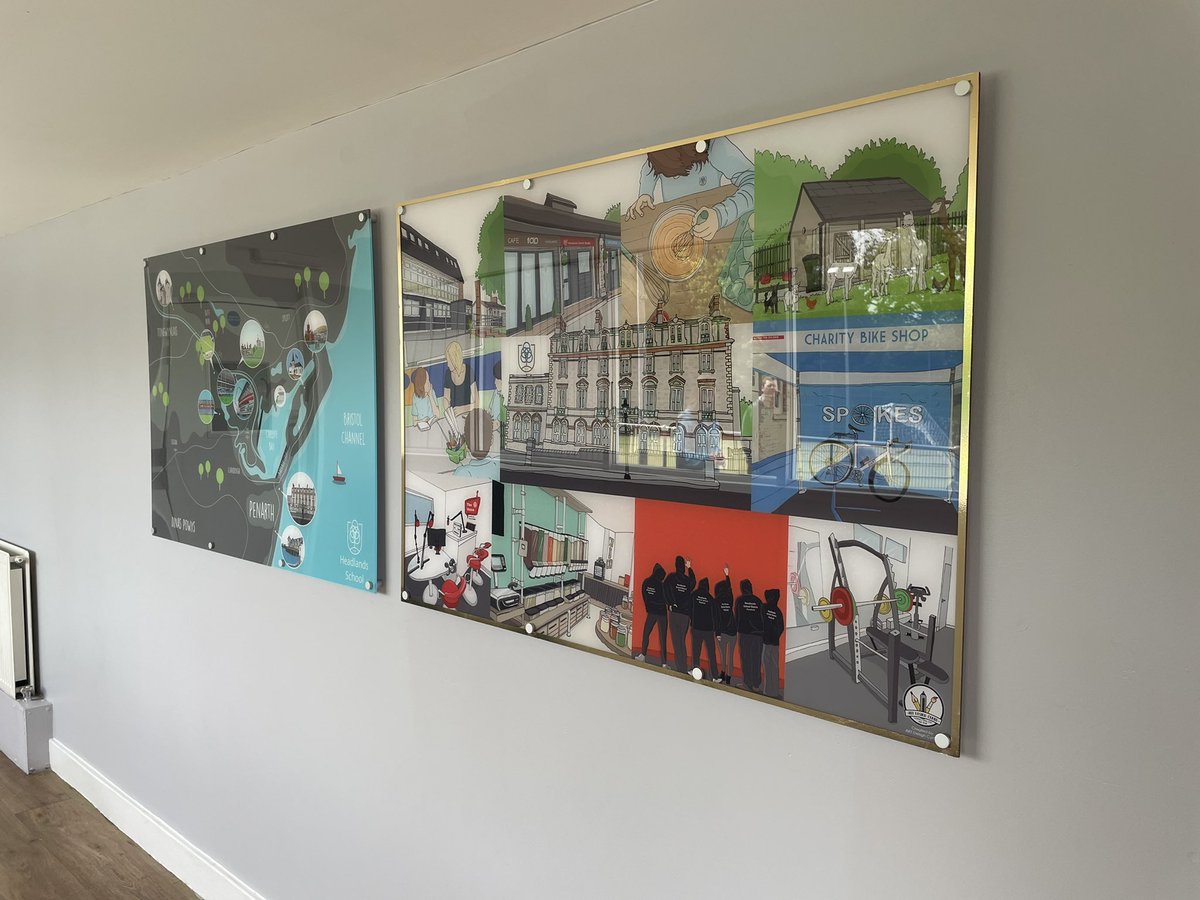 🚨NEW 🚨

We’ve had the pleasure of creating murals for <a href="/cymru_AFC/">Action for Children Cymru</a> <a href="/HeadlandsS/">Headlands School</a> in Penarth. The murals represent the amazing facilities they have on offer for their pupils. We also created a map to show local landmarks. 

Thank you to <a href="/Printsauce/">Sauce</a> for the installation 🙌🏻 ✏️