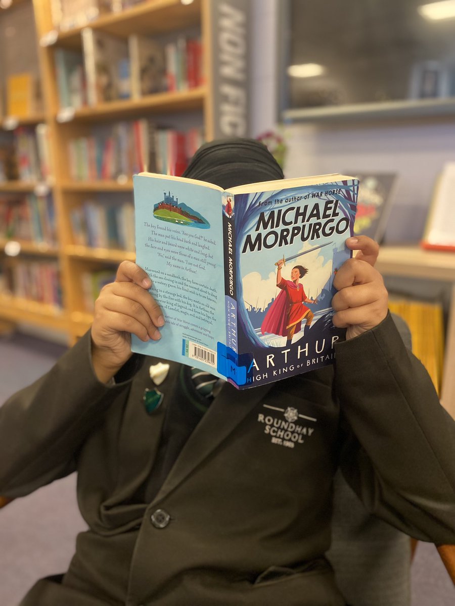 What are students <a href="/RoundhaySchool/">Roundhay School</a> reading today? Harjas is reading Michael Morpurgo “A twist on the King Arthur Saga, I’m really enjoying it so far! Only a third to go!” #WeAreRoundhay