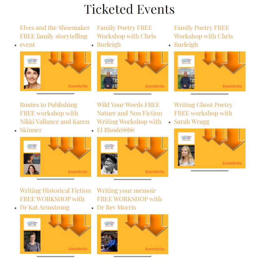 This weekend, check out all our F.REE ticketed events in Hertford and Ware. 
linktr.ee/hertsbookfest

#hertsbookfestival #welovebooks
#HertsBookFestival #bookfestival #booksforeveryone #kidlitsocial #herts #hertford #ware #hertfordshire #hertsevents #literaryfestival