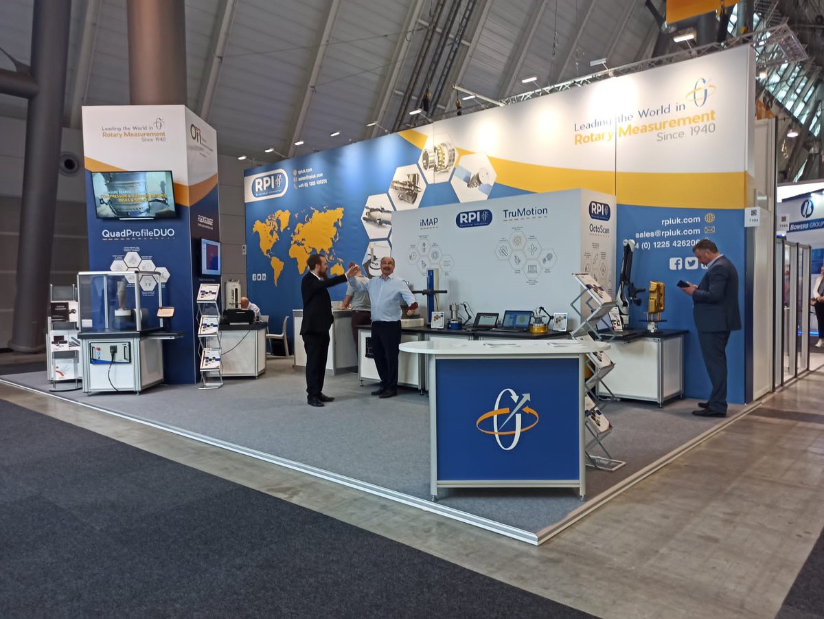rpi_uk's tweet photo. It's the last day of #Control2022!

Before you go make sure to pay us a visit on booth 7104, Hall 7. It's your last chance to see our latest #TruMotion #rotarytable and have a demonstration of #OctoScan.

#Control22 #PrecisionEngineering #Aerospace #Metrology @Control_Messe https://t.co/Un44DJ0REe