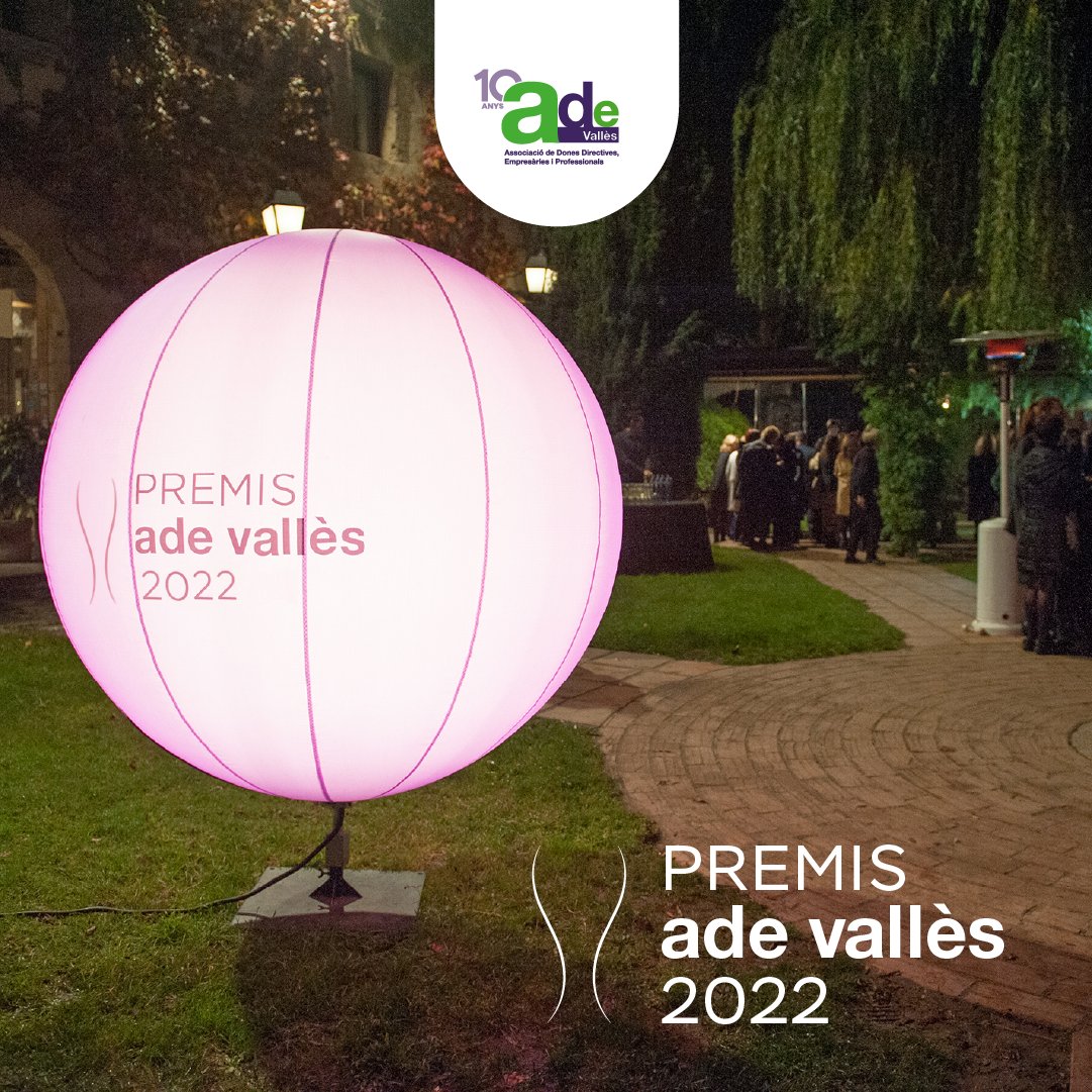 ADEvallesoc's tweet photo. 🤩 Enguany els 🏆 #PremisADEValles seran més especials del que ja ho són: aquest 2022 celebrarem juntes el 10è aniversari de l'associació. 🎂1️⃣0️⃣🎉
Reserva ja la data: 💥25 de novembre 2022💥 com sempre, 📍 a la Masia @canametller.
#adevallessuma https://t.co/JFw40zXqlA