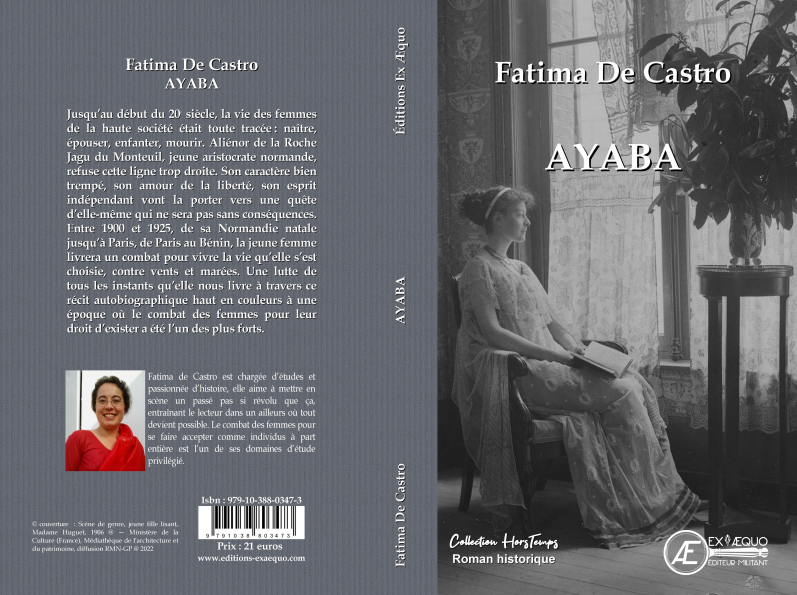 CatMo0105's tweet photo. 🚨Bientôt un nouvel ouvrage en #CollectionHorsTemps chez @EditionsExAequo 
𝑨𝒚𝒂𝒃𝒂 de #FatimaDeCastro déjà auteure ds la maison finaliste @PrixZadig 
Un #romanhistorique jubilatoire sur fond de #BelleÉpoque #GrandeGuerre #Féminisme #Afrique #Liberationdelafemme #Aristocratie https://t.co/1D0zyIBI1b