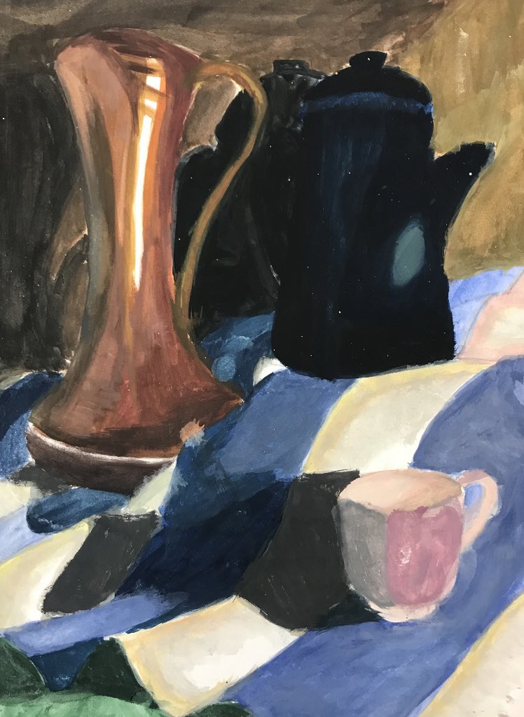 BhsartD's tweet photo. Absolutely gorgeous works from some of the young people who attend Mr Piercy’s painting club. https://t.co/e7grrDUdAS