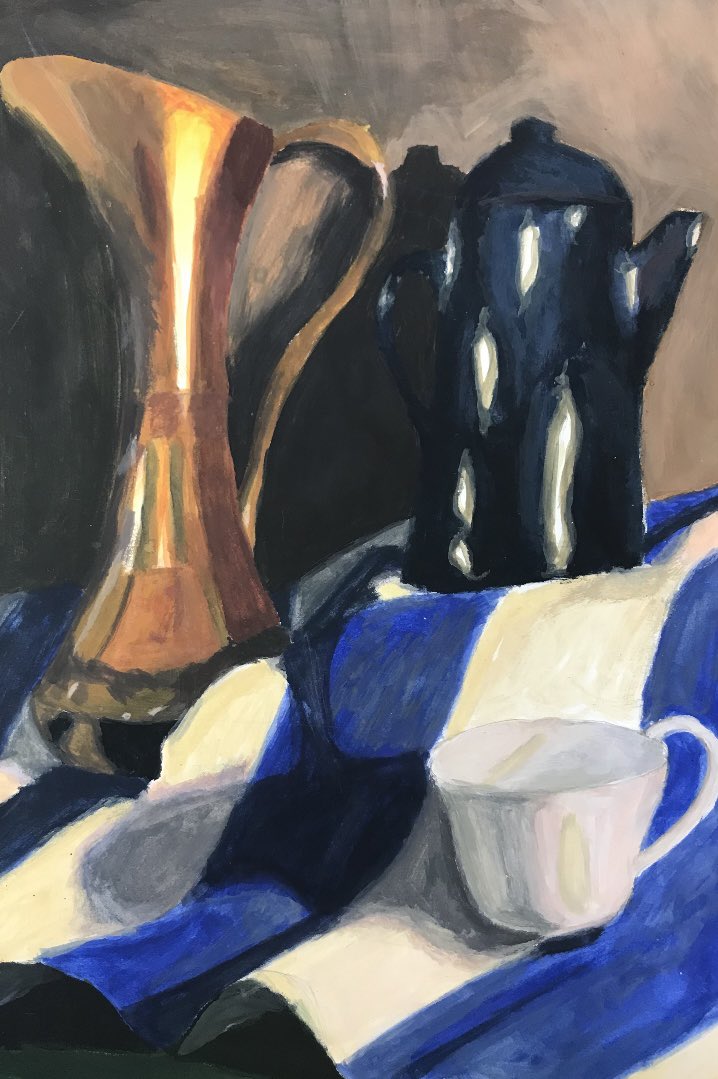 BhsartD's tweet photo. Absolutely gorgeous works from some of the young people who attend Mr Piercy’s painting club. https://t.co/e7grrDUdAS
