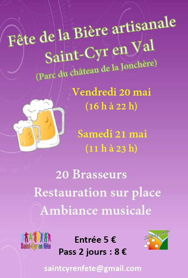 AssoThandM's tweet photo. L'ESAT "La Couronnerie" présente à la fête de la bière de Saint Cyr en Val les 20 et 21 Mai pour y présenter l'Hilarante et l'Hil'O Miel.
Nous avons aussi besoin de quelques bras... Faites nous signe. https://t.co/KIYCLaUl2J