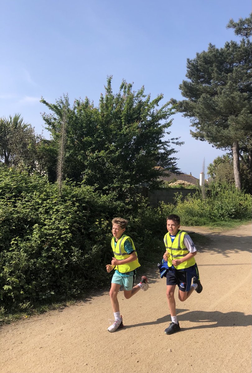 DLSjsyPrimary's tweet photo. Congratulations to all the boys who took part in the De La Salle Primary School Walk last Friday! A special thanks goes to the @JerseyGorilla for starting the boys off and supporting them all the way to the finish line! #DLSExcellenceWithinReach https://t.co/ddNqo98ZcW