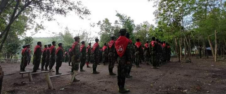 miN13700's tweet photo. The NUG government announced on May 6 that the one-year anniversary of the establishment of the People's Defence Force (PDF) was celebrated at Battalion 510.
#SupportPeopleDefenceForce
#2022May6Coup
#WhatsHappeningInMyanmar https://t.co/kXgDpt3tS4