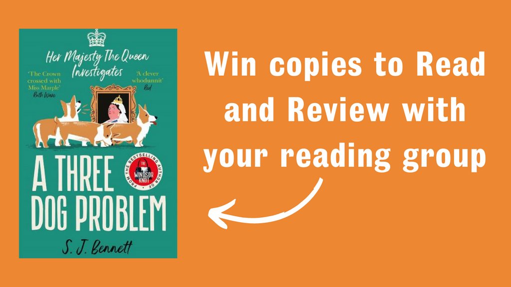 readingagency's tweet photo. Are you looking for your next cosy read to share with your Reading Group?
@ZaffreBooks are offering groups 10 copies of #AThreeDogProblem – a delightfully clever mystery series following Queen Elizabeth II as she secretly solves crimes.
Closes 24 May 👉 https://t.co/nYndHuYt7W https://t.co/W16DToJKMn