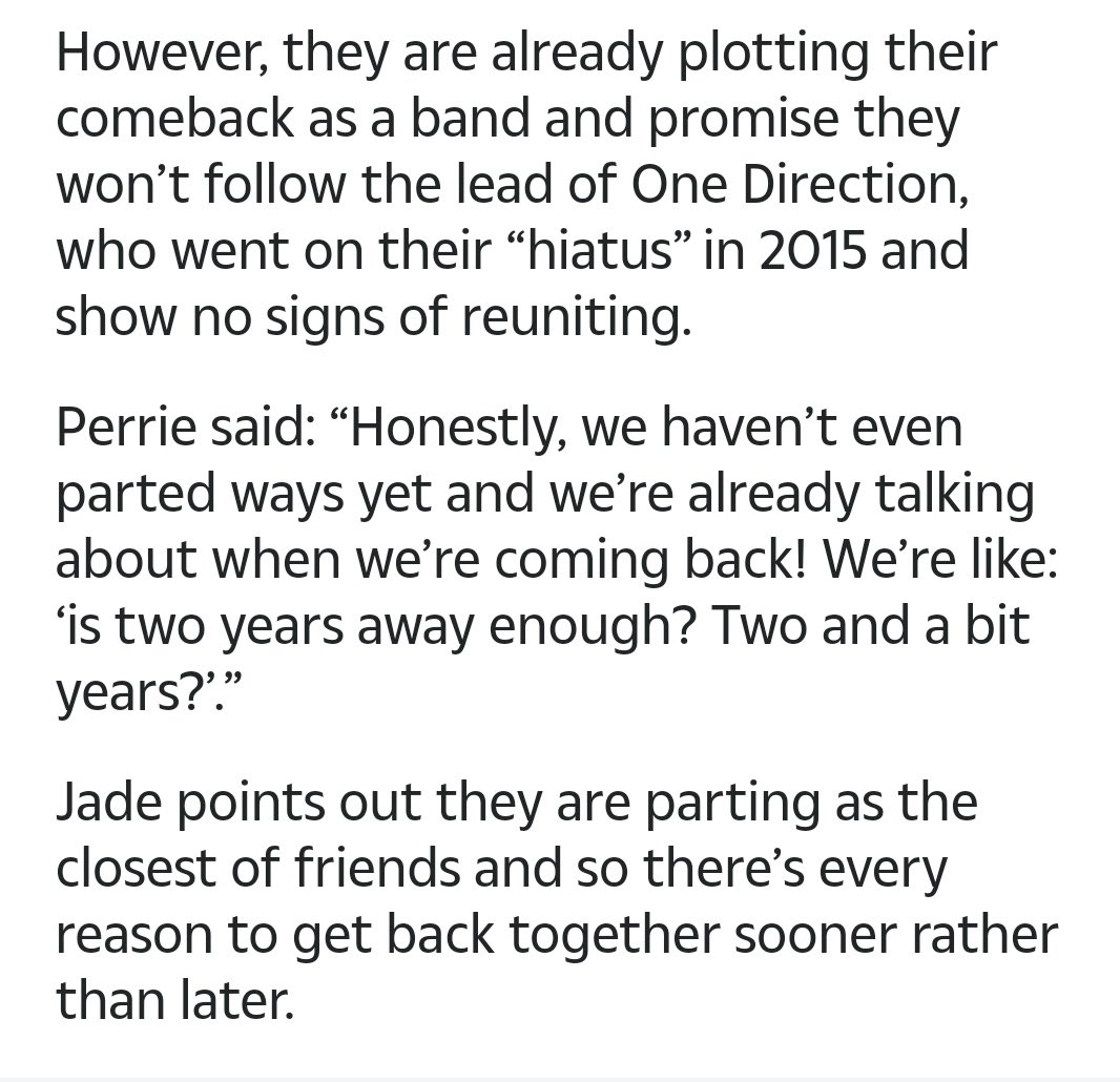 mixermanagement's tweet image. Little Mix hiatus only lasting 2 years? Yes please! @LittleMix #ConfettiTour