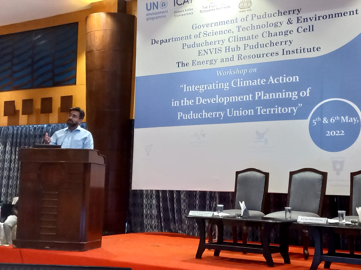 Saurabhsays_'s tweet image. It was a pleasure speaking on @teriin work under #Puducherry #SAPCC revision. My views: 
Mainstreaming #science for regional&amp;amp;local planning is the question of yesterday. Today v need #actionable way forwards since the impacts of #Climatechange are visible each day. #ClimateAction