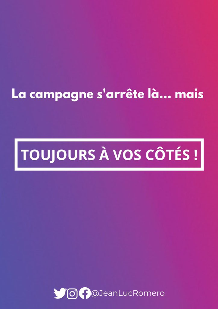 JeanLucRomero's tweet image. Avec @FadilaTaieb, nous retirons notre candidature aux élections législatives dans la #circo7508 de #Paris12 et #Paris20.
Merci aux militantes et militants pour tous ces beaux moments où nous avons pu défendre nos valeurs.
Nous restons plus que jamais #ToujoursAVosCôtés !
#NUPES
