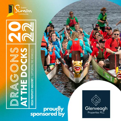 GlenveaghHomes's tweet photo. We're proud to be a Sponsor of Dragons at the Docks 2022. The Irish Property Industry has come together to support the homeless. Over the past 5 years Dragons at the Docks donated over β¬1.1 million to Dublin Simon Community & other local charities #DADT22 #SupportingTheHomeless https://t.co/GUTgiCtCaf