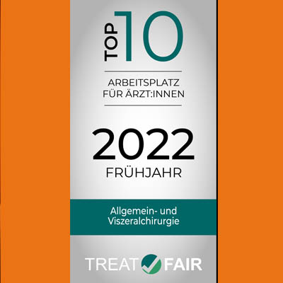 KlinikumES's tweet photo. Herzlichen Glückwunsch an die Klinik der Allgemein- und Viszeralchirurgie des Klinikum Esslingen unter der Leitung von Prof. Staib! Sie belegt bei Treatfair den ersten Platz in den Top 10 Arbeitsplätzen für Allgemein- und Viszeralchirurgie des Frühjahrs 2022. 🎊🥇🧡 https://t.co/Wxpx7LVYoV