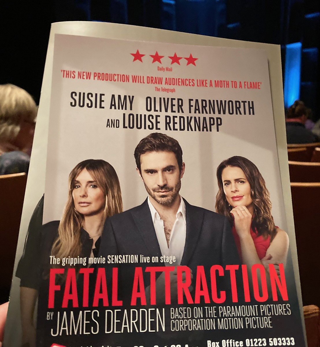 Another trip to the theatre for Team Cooney! Fatal Attraction with the lovely Susie Amy who starred in our Out of Order tour! <a href="/FatalOnStage/">Fatal Attraction</a> <a href="/SusieAmy/">Susie Amy</a> <a href="/LouiseRedknapp/">Louise Redknapp</a> #OliverFarnworth