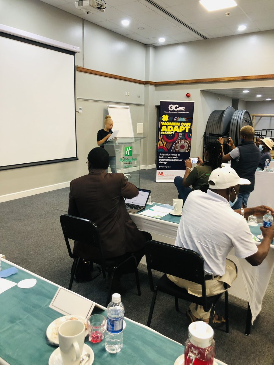 greengovzw1's tweet photo. Brenda Mhlanga, a beneficiary of @greengovzw1 #FEMADAPT Project shared the skills training she received during the course of the project as how it had improved her adaptive capacity to climate change @NLinZimbabwe @SwedeninZW @wildtrustzim @Internews @OxfaminSAF @UNDPZimbabwe https://t.co/QqPlf5LzVc