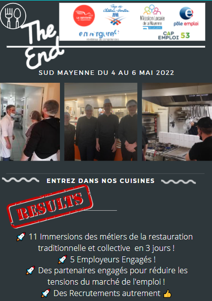 AnneCorve's tweet photo. 🎬 Clap de fin 1ère édition #JobChef avec cette 3ème matinée❗#Plaisir #Partage #Recrutement #Innovation #Embauche #TousMobilisés 🙏#1Jeune1Solution avec @poleemploi_PDL et sa #TeamCook 🚀 5 #EmployeursEngagés 🚀11 #immersions en 3 jours 🚀2h pour #Convaincre #RecruterAutrement https://t.co/SyLQCXhLsY